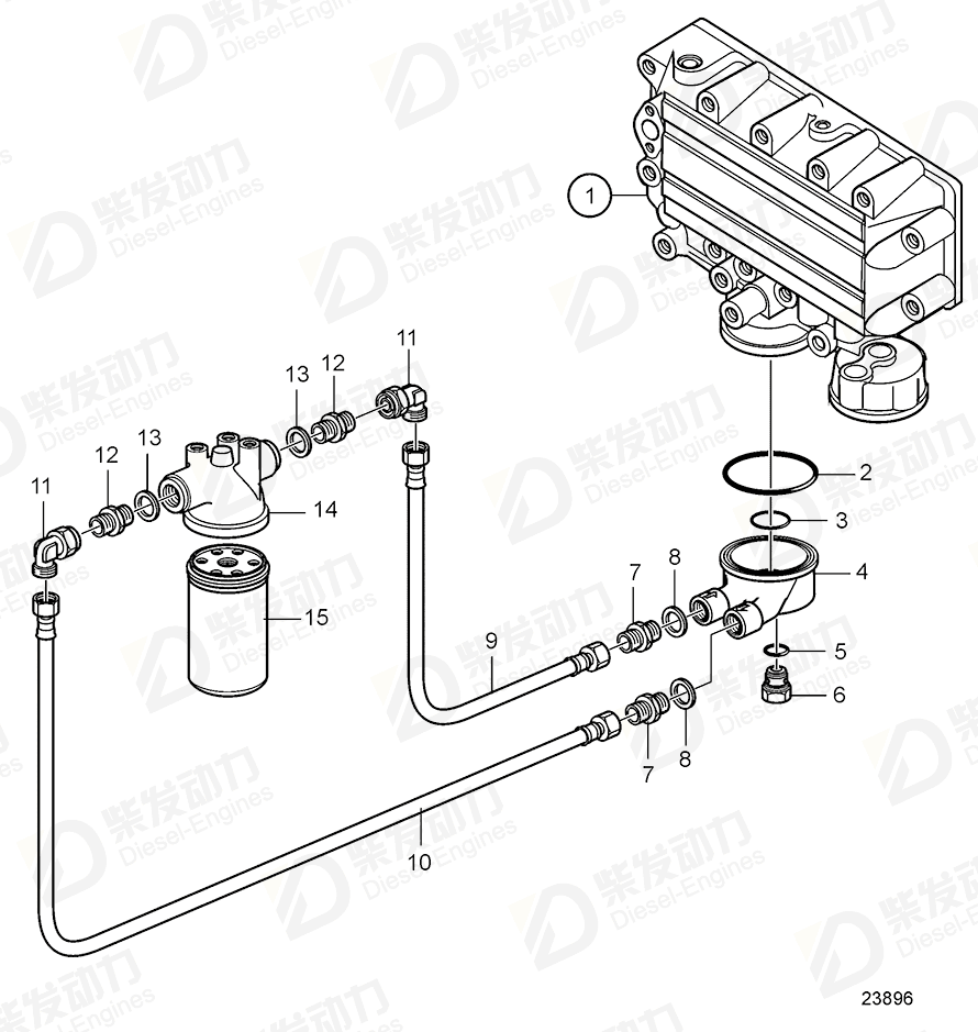 volvo penta O-ring 20450993 Drawing volvo penta O-ring 20450993 Drawing